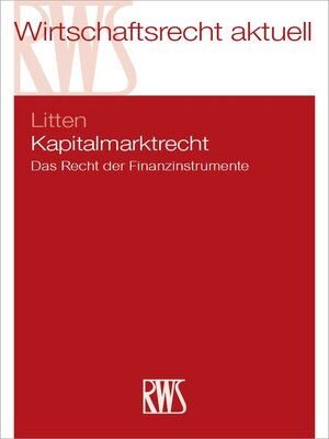 cover image of Kapitalmarktrecht